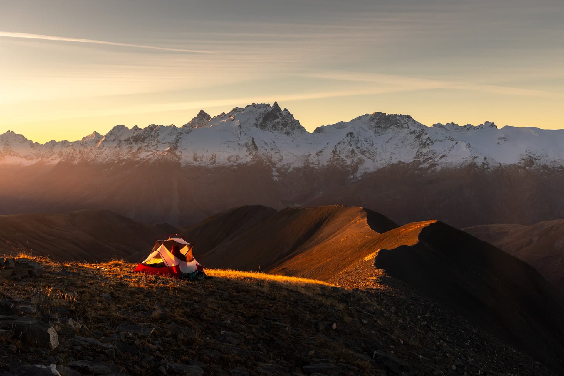 Bivouac sur la crête