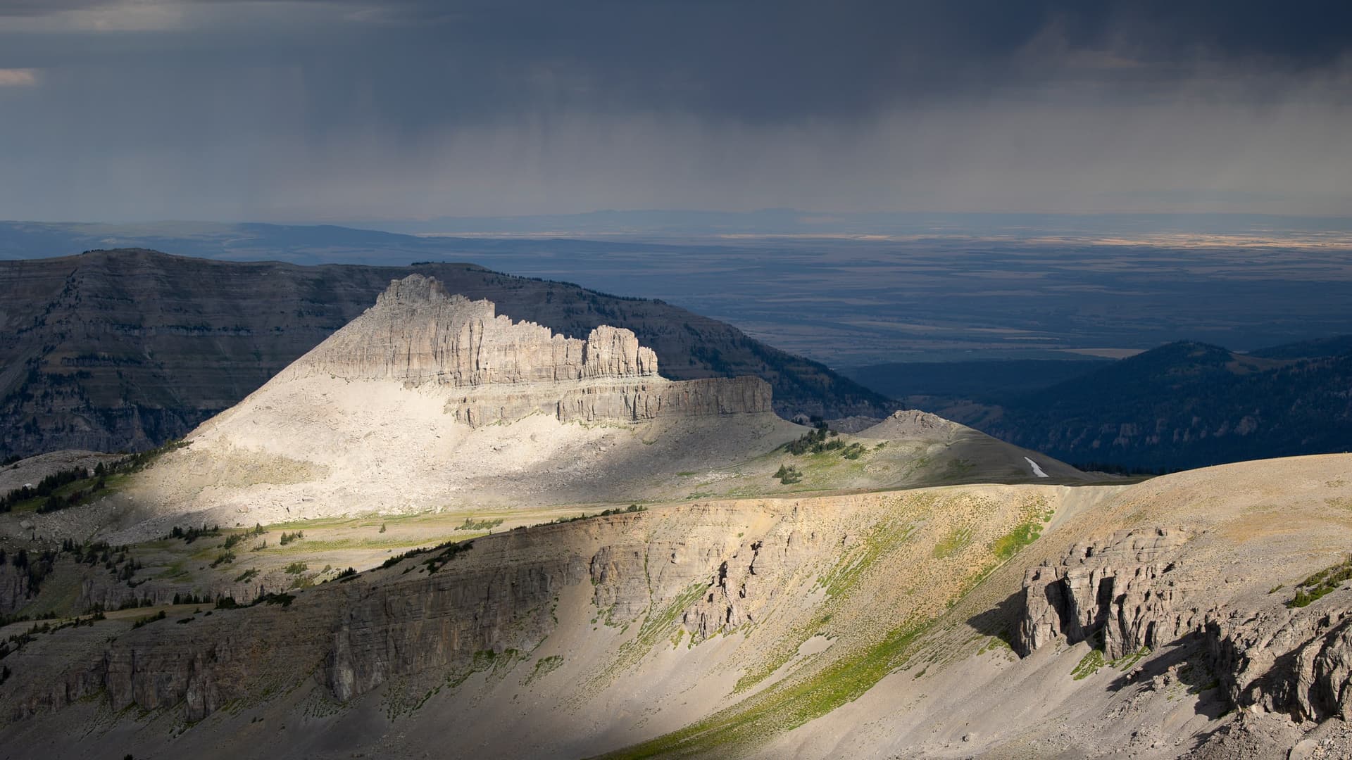 Battleship Mountain Under the Storm