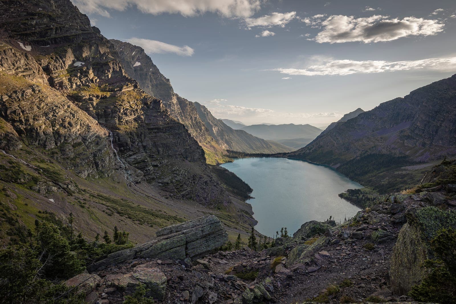 Lake Ellen Wilson from Gunsight Pass
