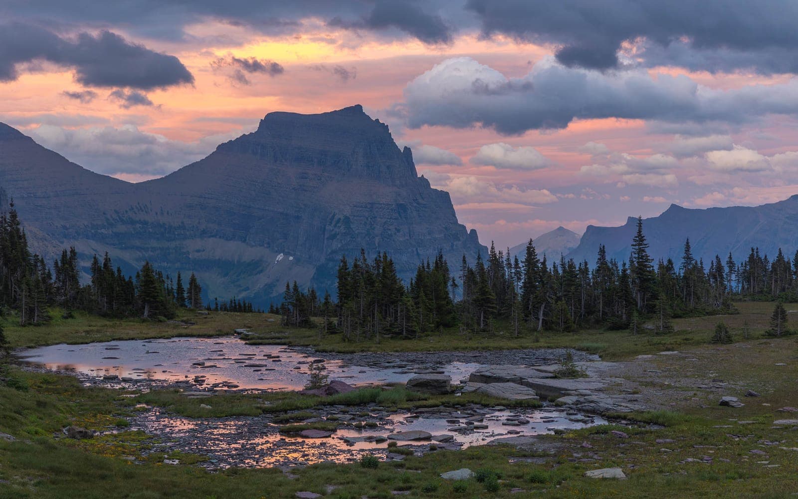 sunset over the plain - Glacier
