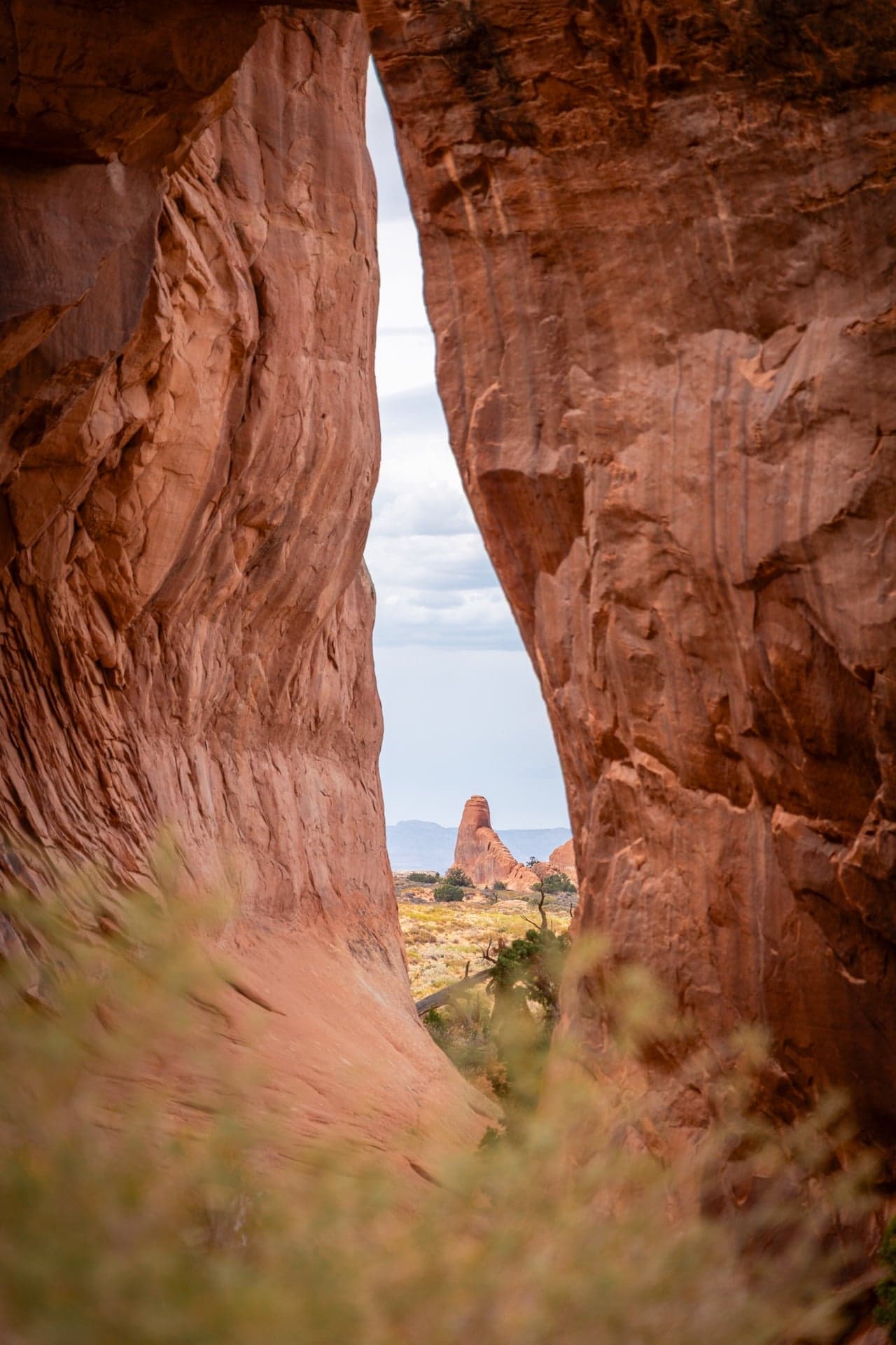 Passage Between the Sandstone Walls