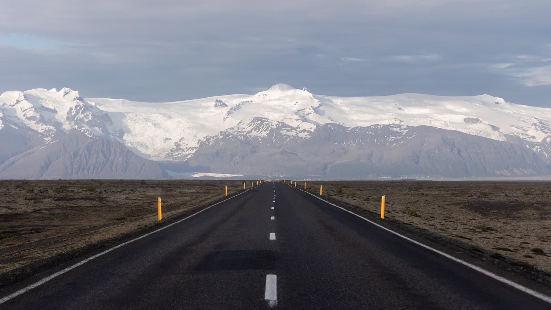 la route vers le glacier