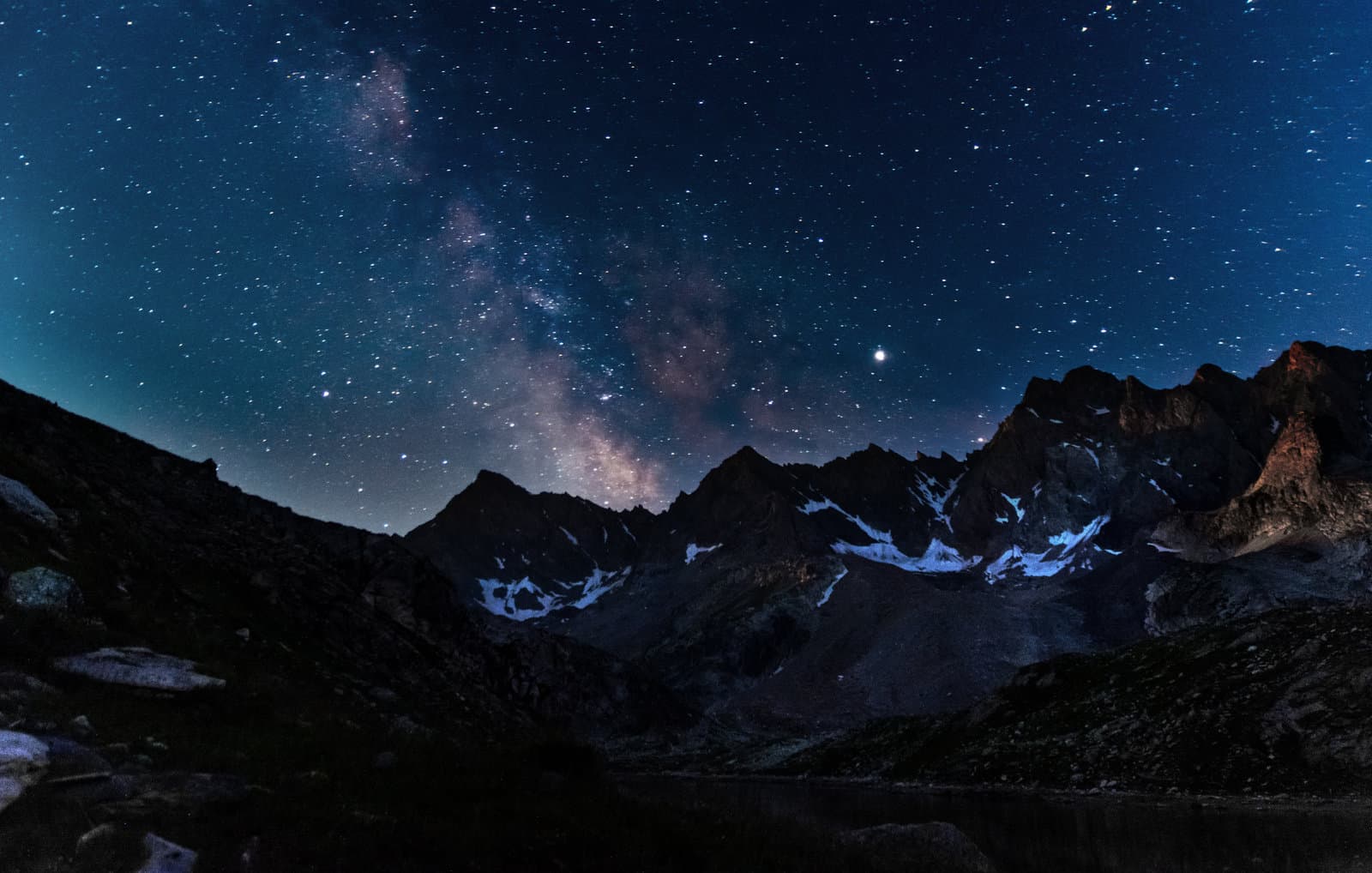 Voie lactée sur le massif du Chambeyron
