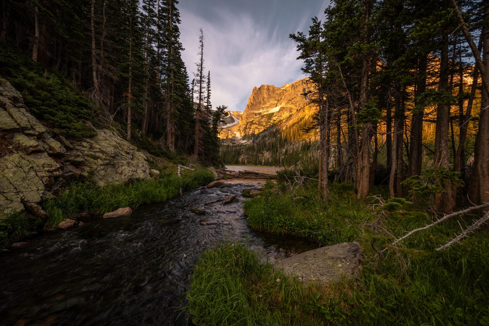 Arriving at the lake — Rocky Mountain National Park, Colorado