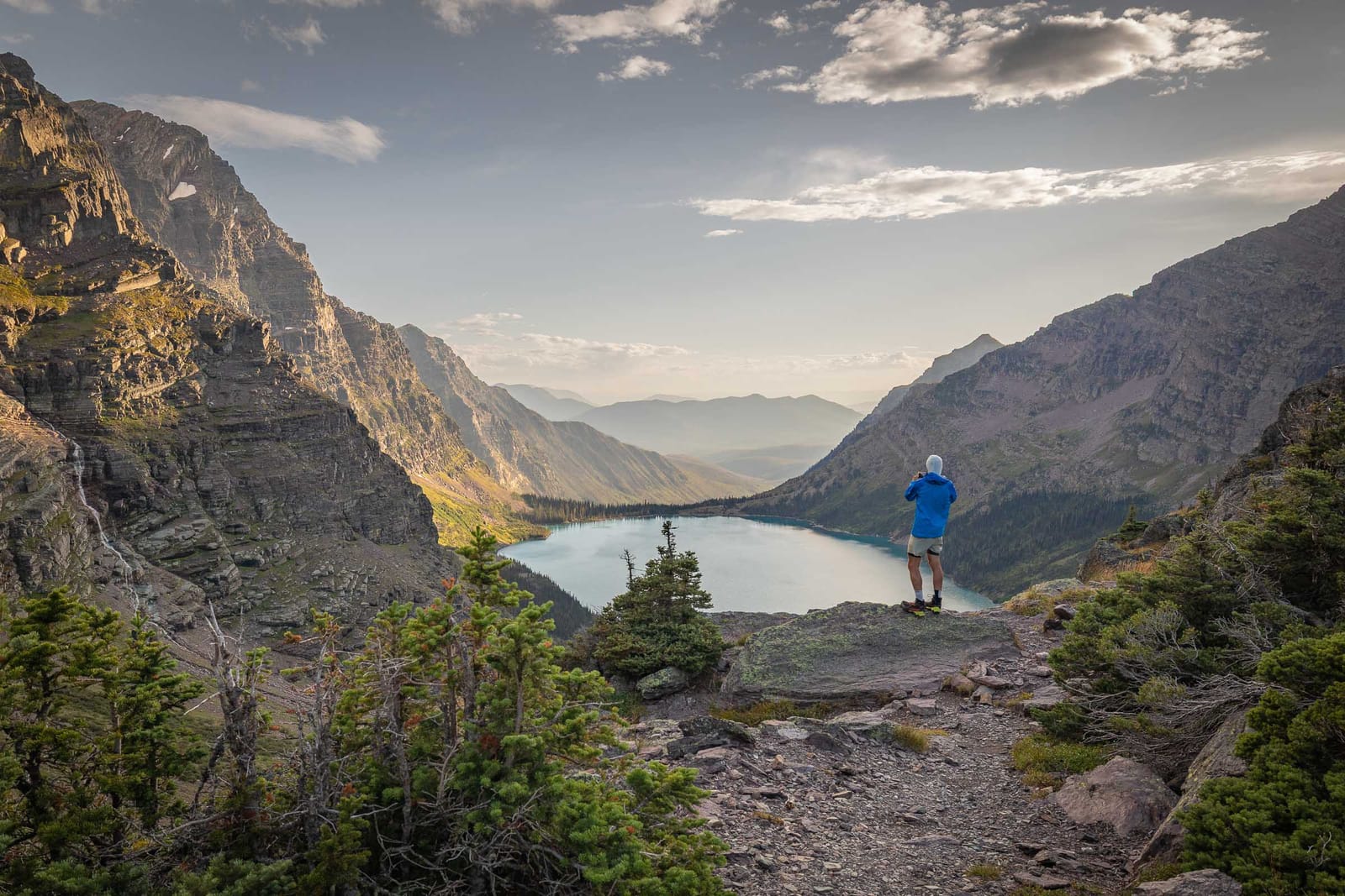 Romain à Gunsight Pass — Parc National de Glacier, Montana