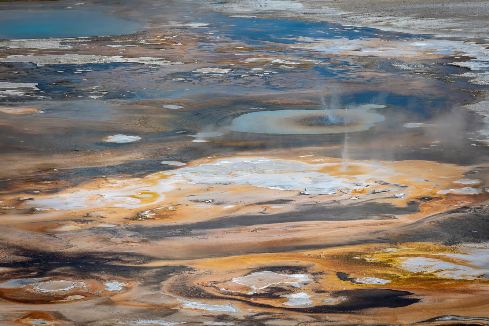 Sources chaudes de Porcelain Basin — Yellowstone, ETATS UNIS