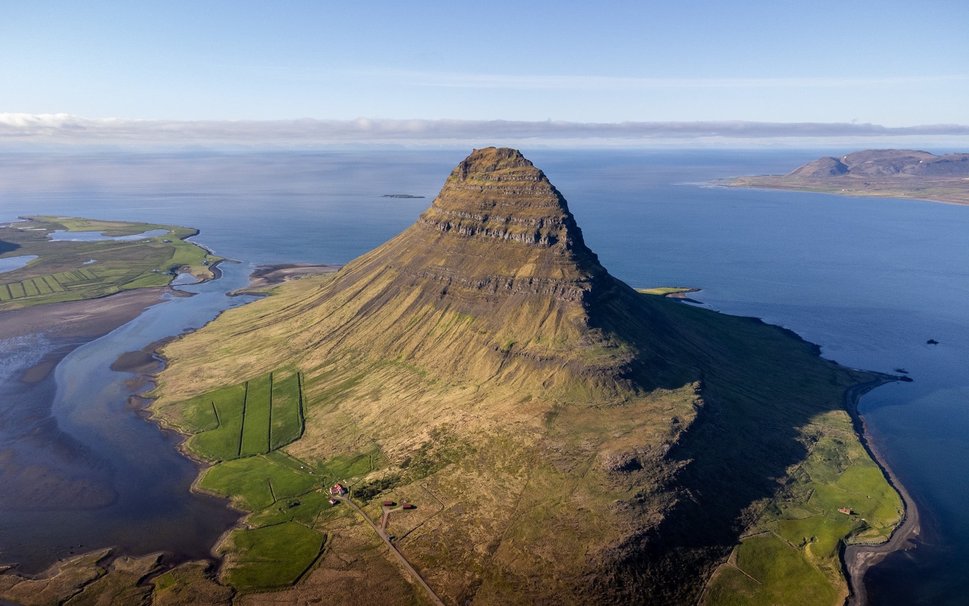 Kirkjufell from the Sky — Iceland