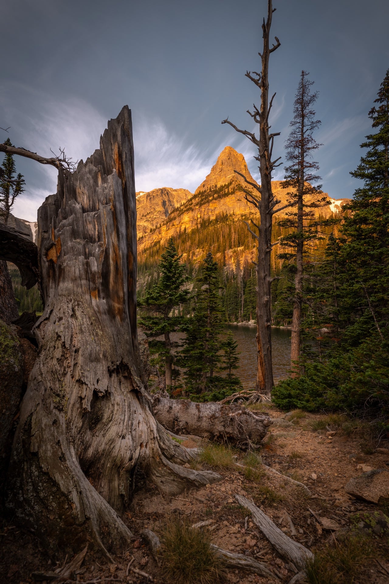 Golden Light on the Rockies — Rocky Mountain, UNITED STATES