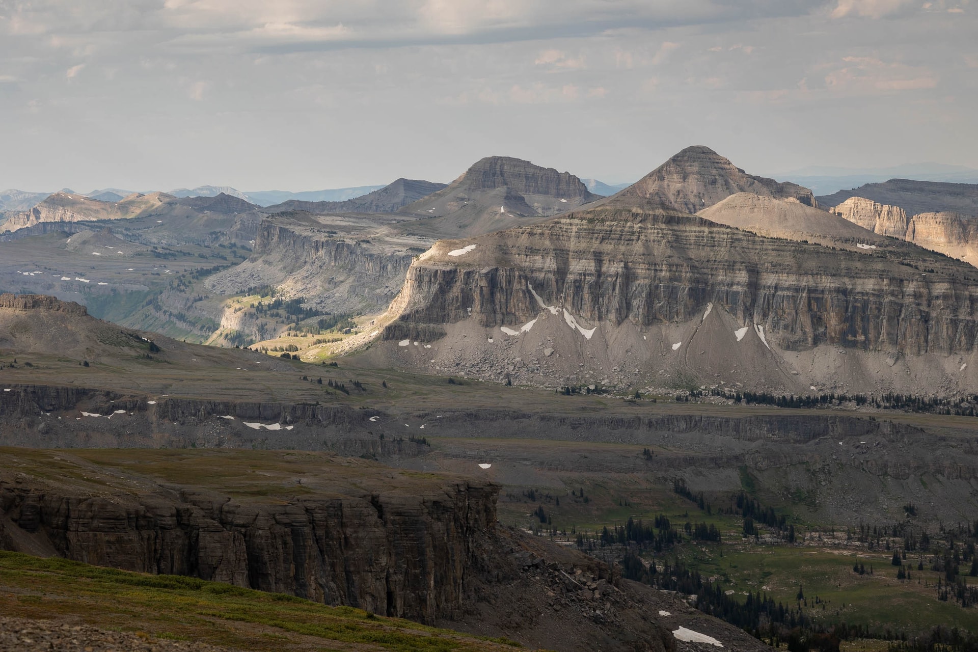 Immense cliffs all around us — Grand Teton National Park, Wyoming