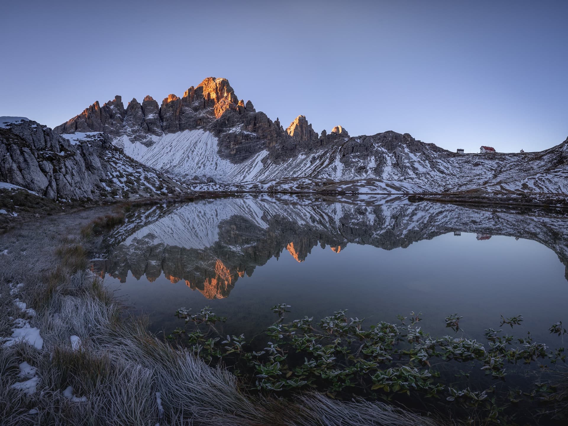Frozen Twilight over Lago di Piani