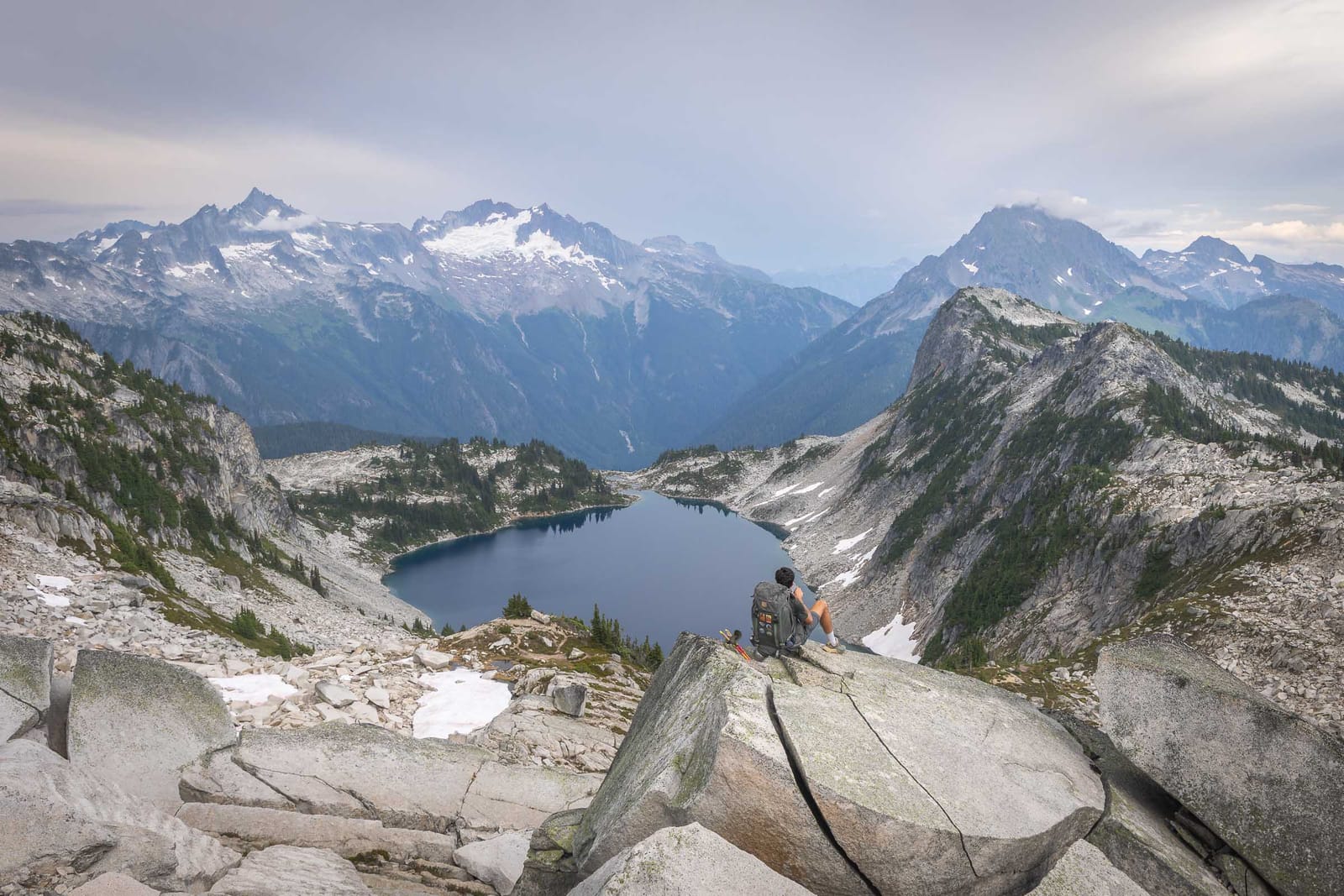 Arrivée à Hidden Lake — Parc National de North Cascades, Washington