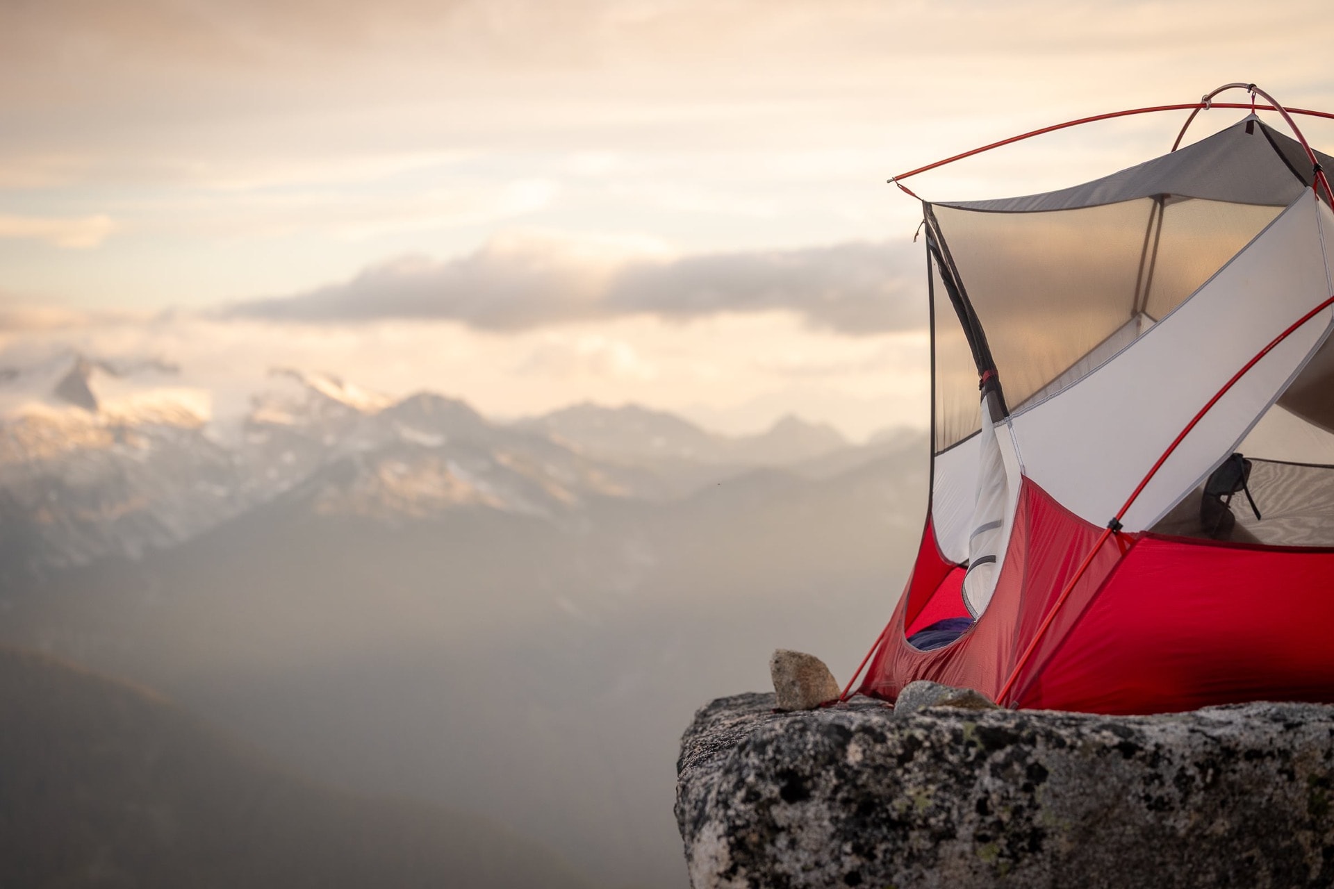 Depuis notre tente — North Cascades, ETATS UNIS