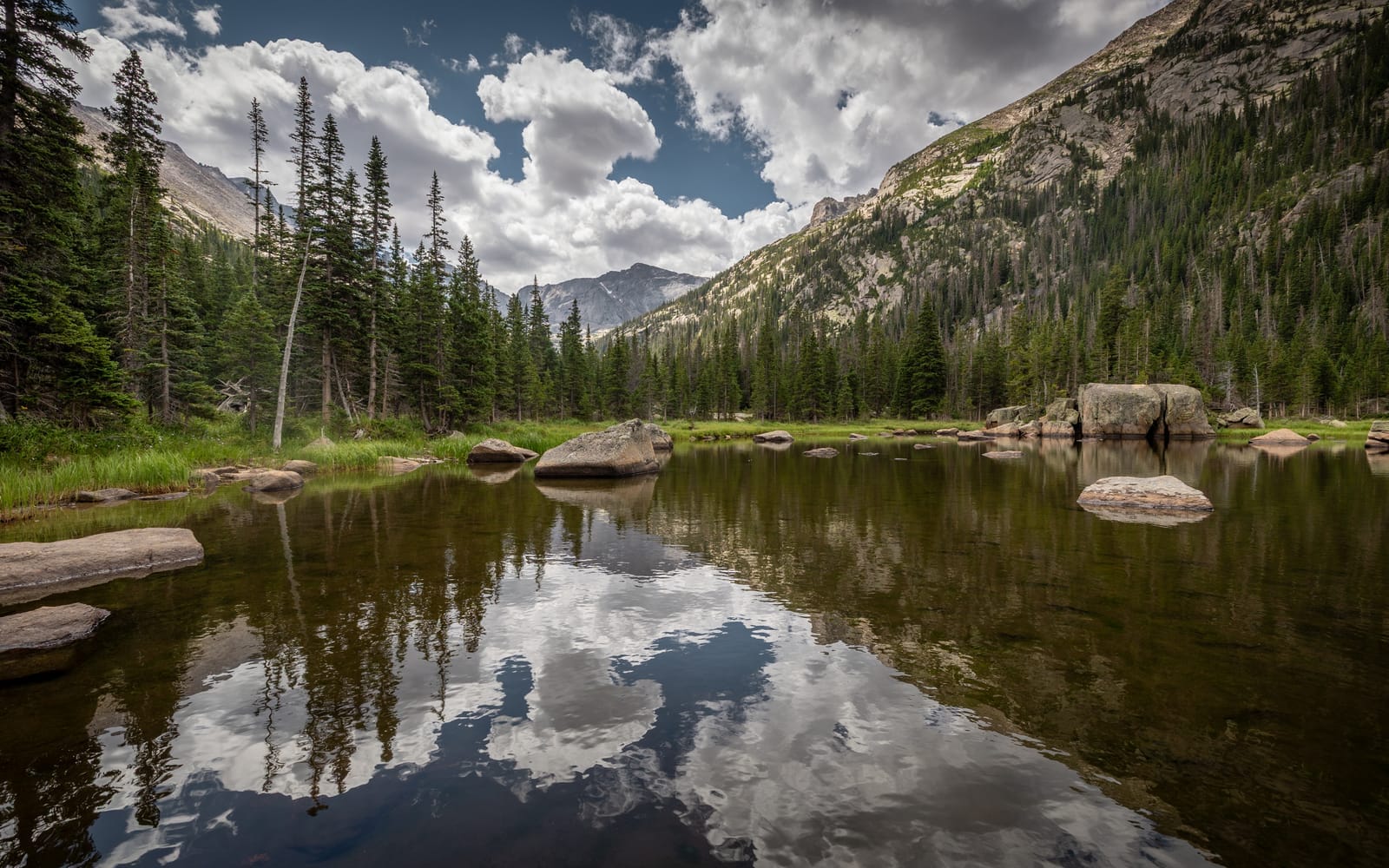Première nuit au bord d'odessa lake — Parc National de Rocky Mountain, Colorado