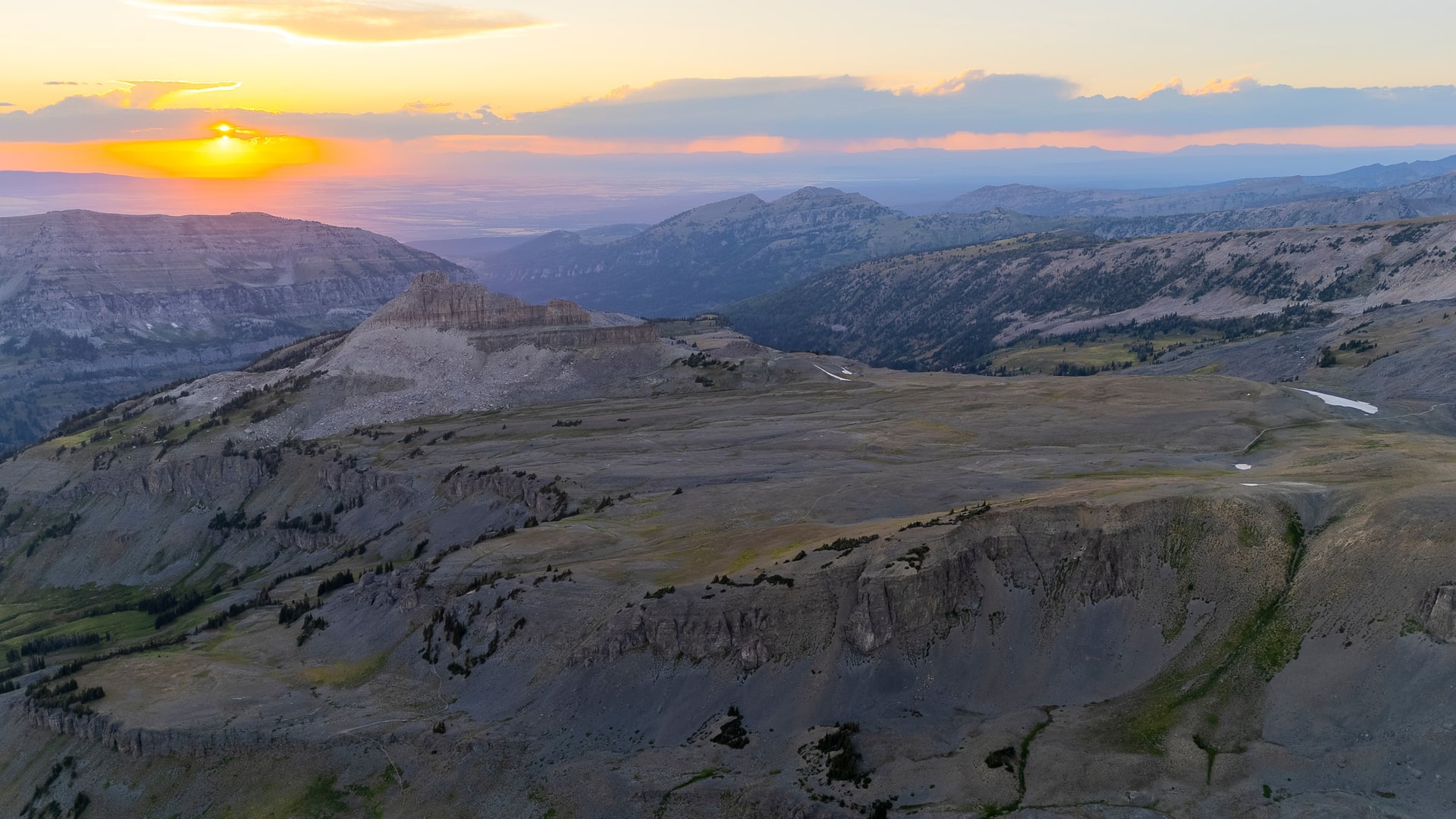 Sunset over Alaska Basin — Grand Teton, UNITED STATES