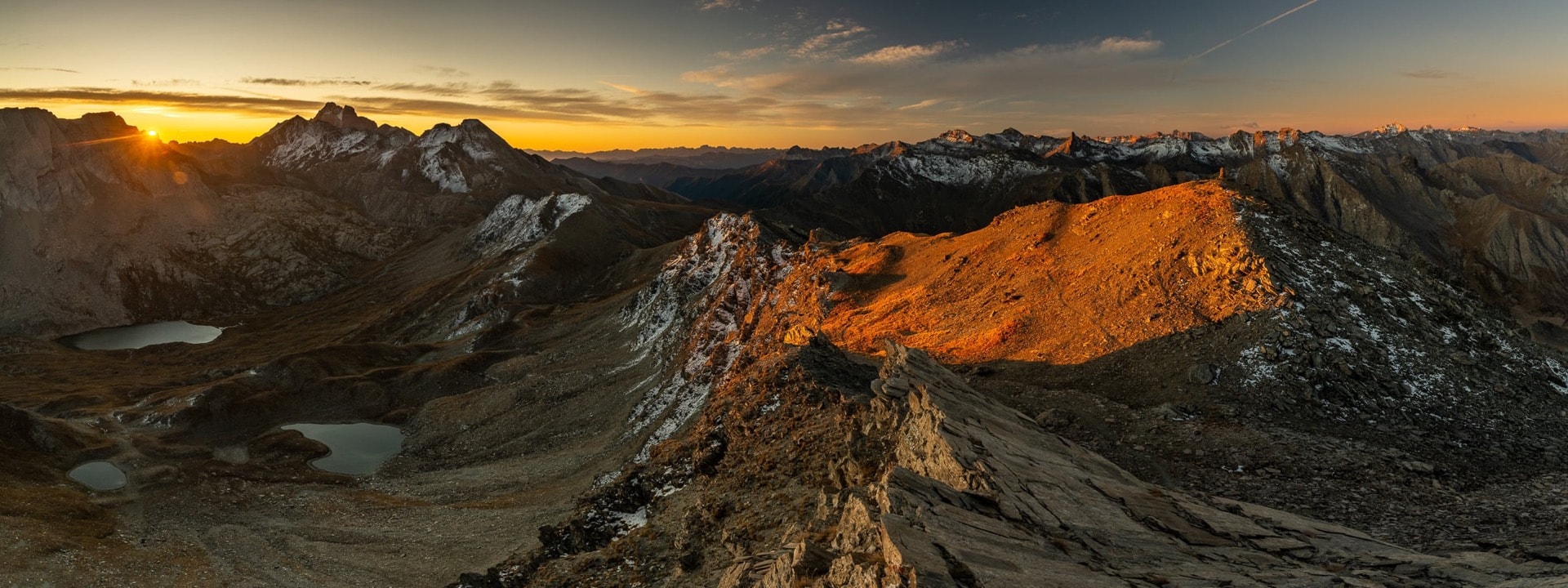 Sunset from Pic de Foréant — Queyras