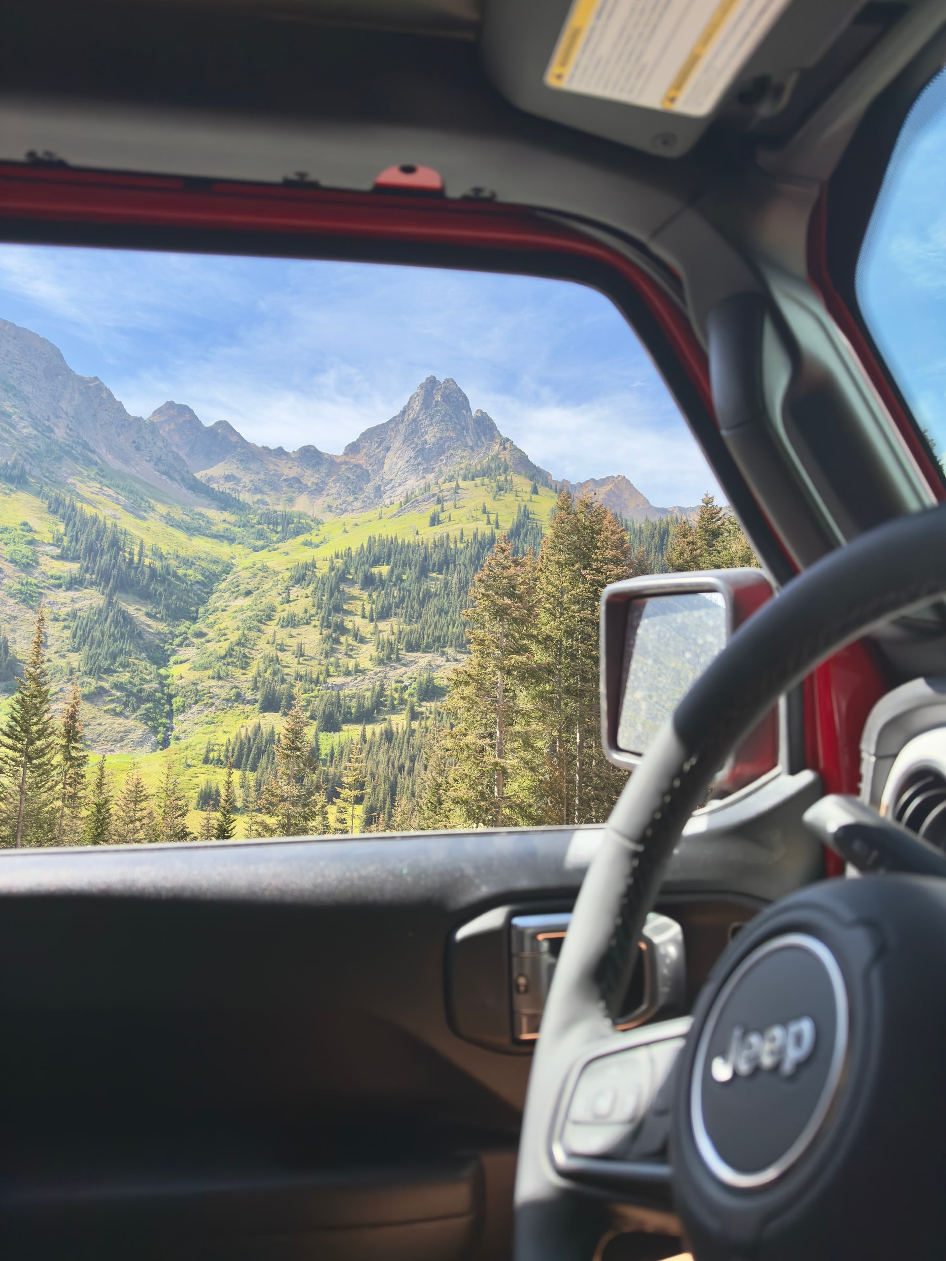 One last glance in the rearview mirror — North Cascades National Park, Washington