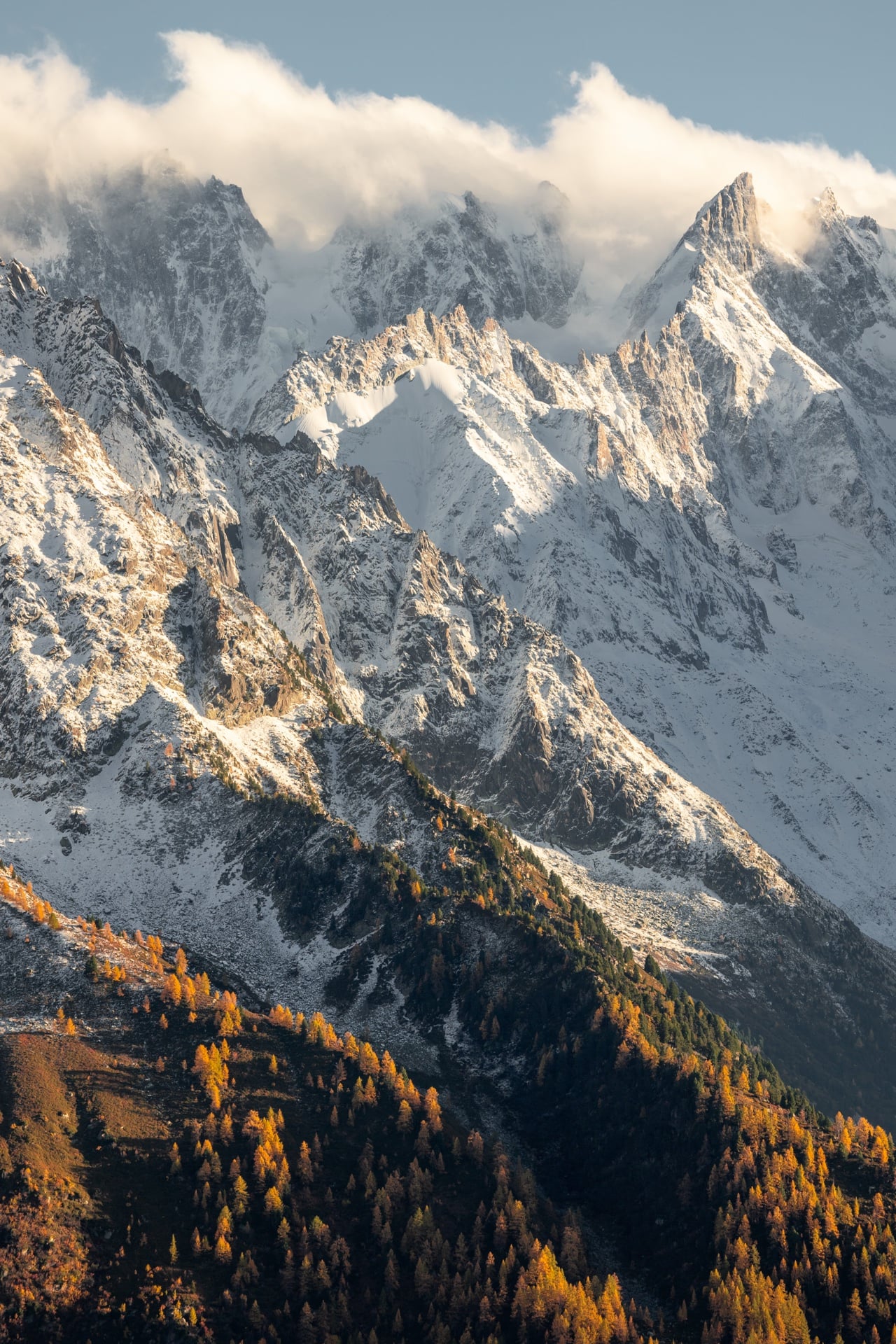 L'hiver s'installe — Mont Blanc