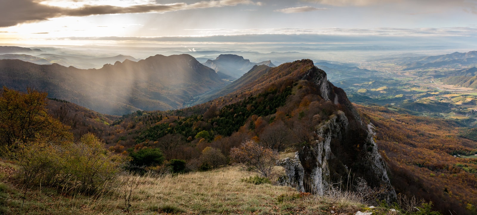 Panorama over the Saou Forest — Vercors