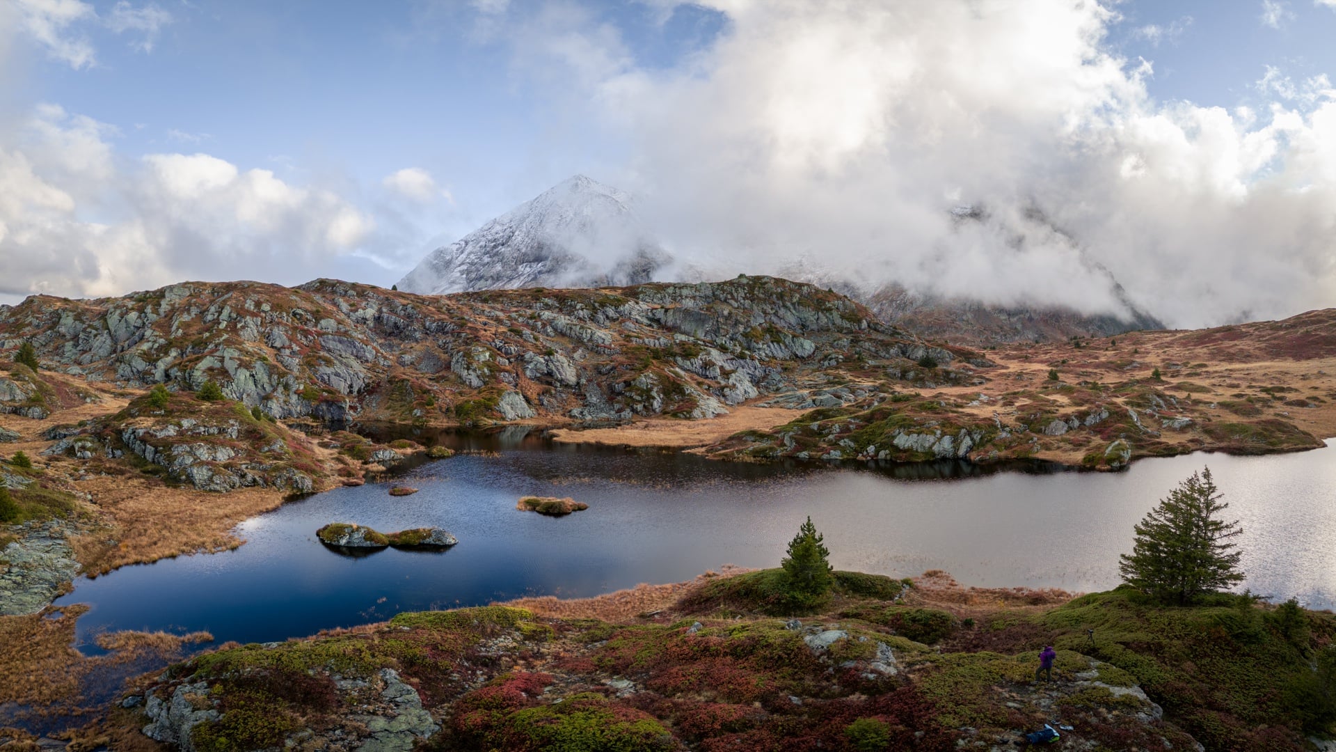 Le lac canard en automne — Taillefer