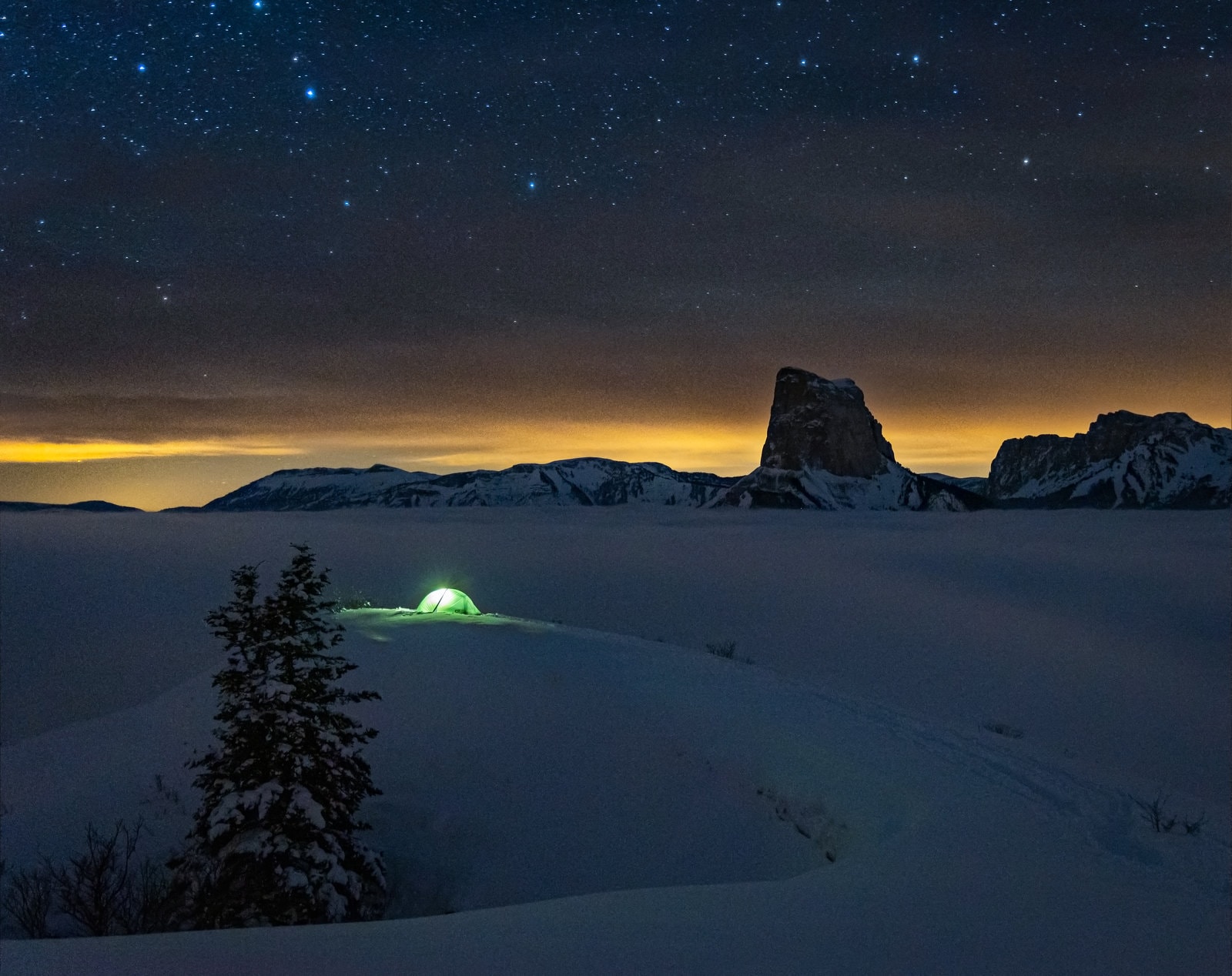 Premier bivouac hivernal en solo — Vercors