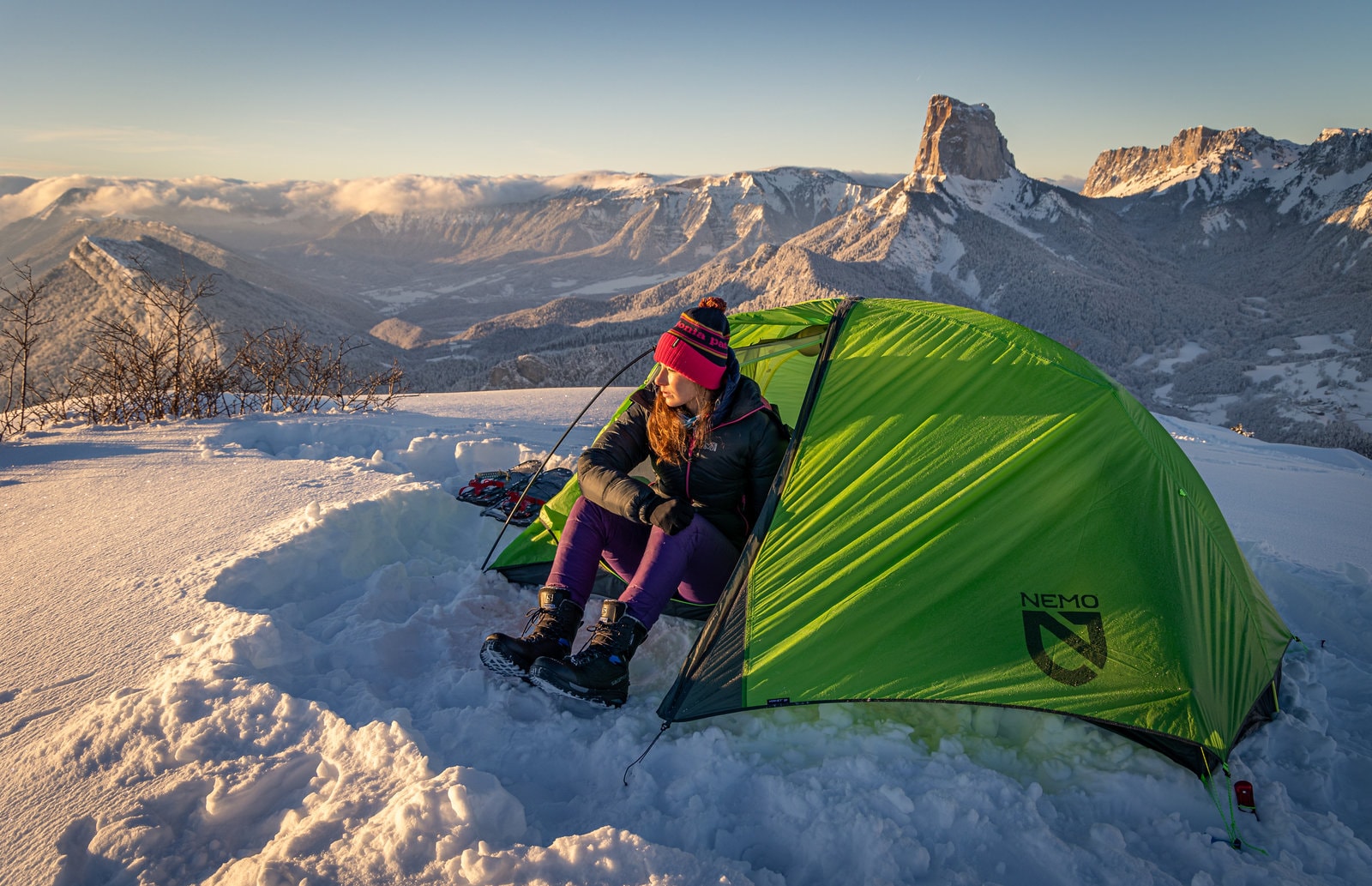 Premier bivouac hivernal en solo — Vercors
