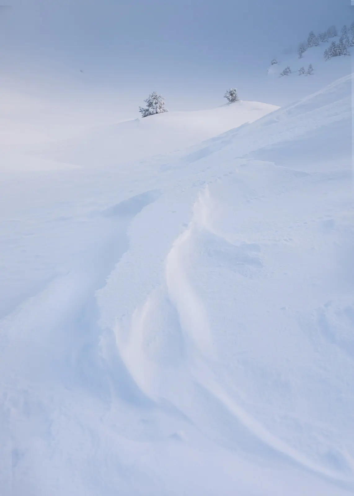 The Snow-Covered Vercors Plateaus