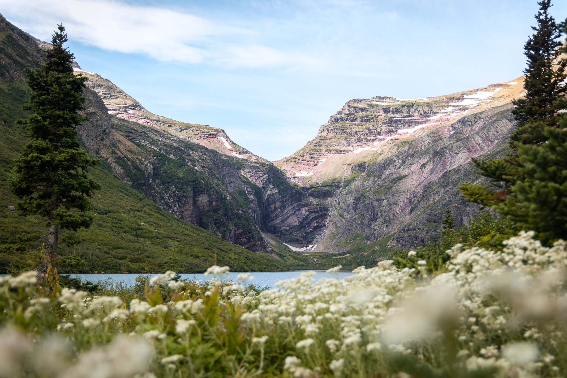 Morning near Gunsight Lake Camp